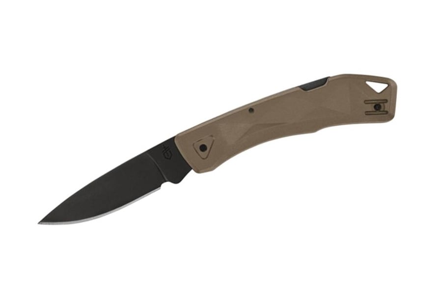 Gerber Legendary LST Ultra Lockback Folding Knife 2.7 Inch Black Drop Point Blade with Coyote Brown GFN Handle