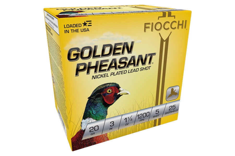 Fiocchi 20 Gauge 3 Inch 1-1/4 Oz 5 Shot Golden Pheasant 25/Box