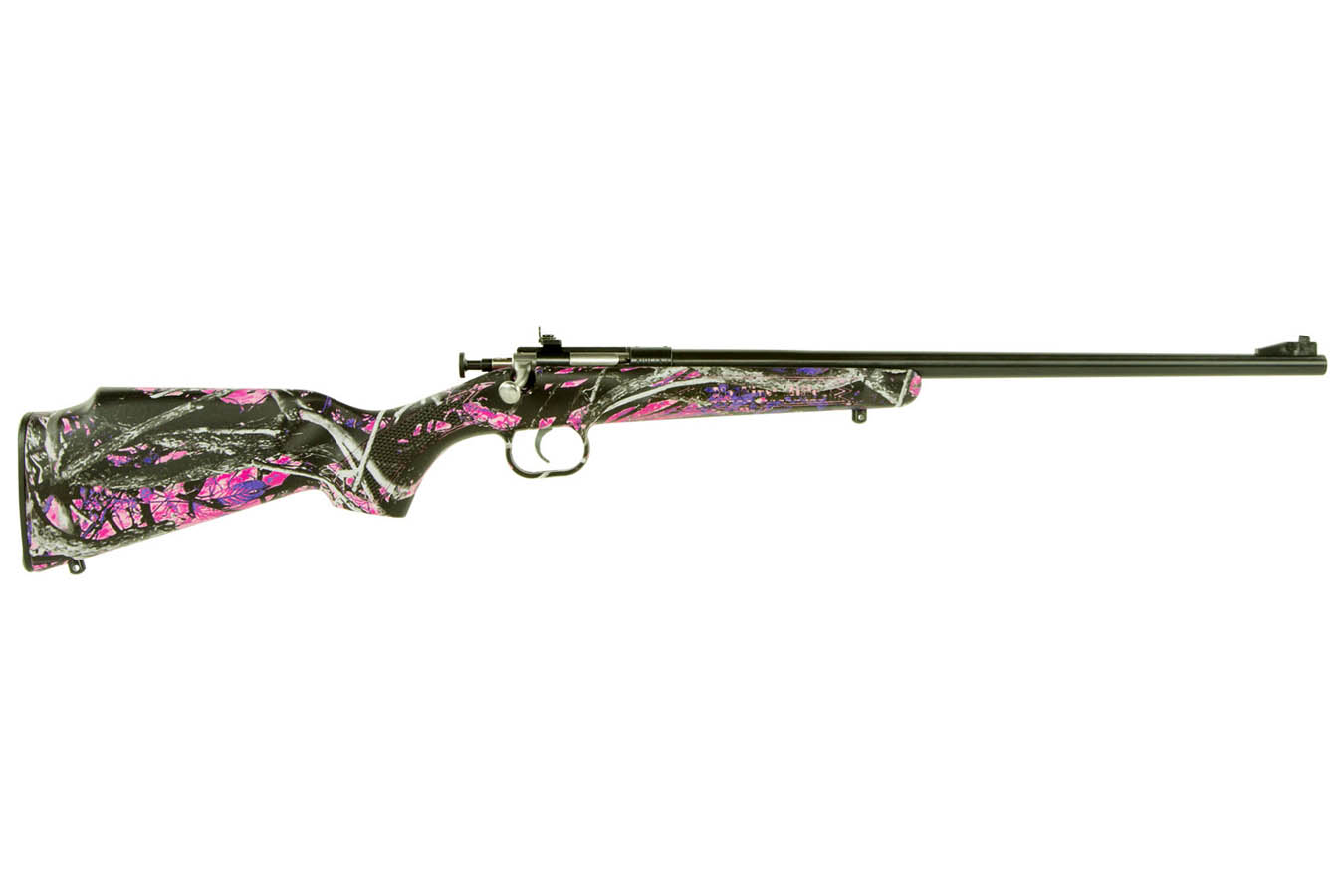 Keystone Youth 22 LR Bolt Action Single Shot Rimfire Rifle In Muddy Girl Camouflage 