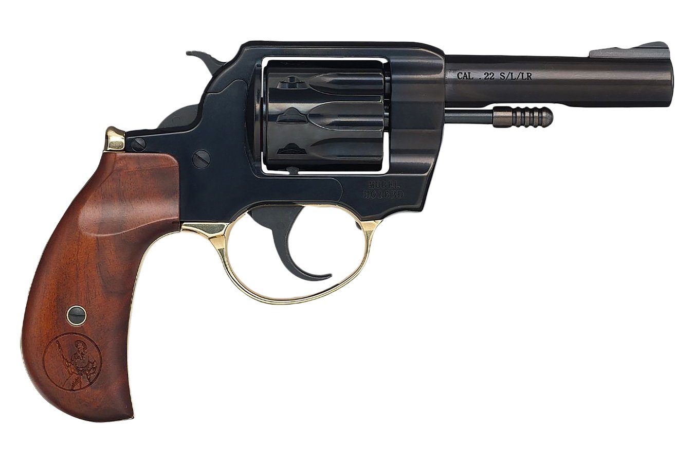 Henry Golden Boy 22 Cal Double-Action Heirloom Revolver with 4 Inch Barrel and Birdshead Grips