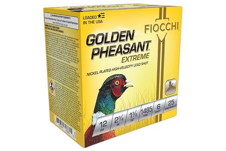12 GAUGE 2-3/4 1-3/8 OZ #6 NICKEL PLATED SHOT 25/BOX