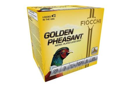 FIOCCHI GOLDEN PHEASANT 28GA 1200FPS 1 1/16OZ #6 25/BX