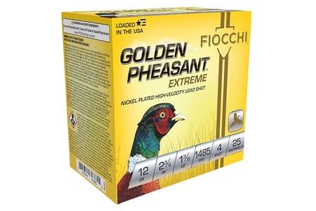 12 GAUGE 2-3/4 1-3/8 OZ #4 NICKEL PLATED SHOT 25/BOX