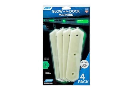 GLOW ON THE DOCK PIER MARKERS, ELONGATED HEX 4PK (RETAIL) 