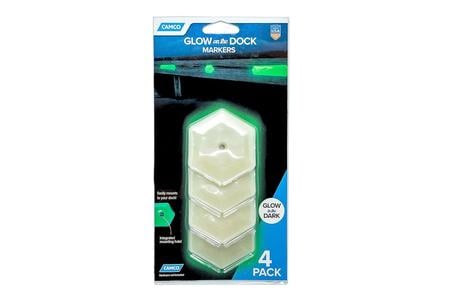GLOW ON THE DOCK PIER MARKERS, HEXAGON 4PK (RETAIL) 