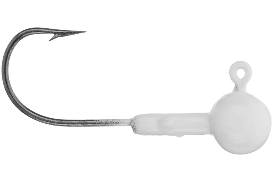 Crappie Magnet Double Cross Jig Heads 1/16 oz White 5 Pack