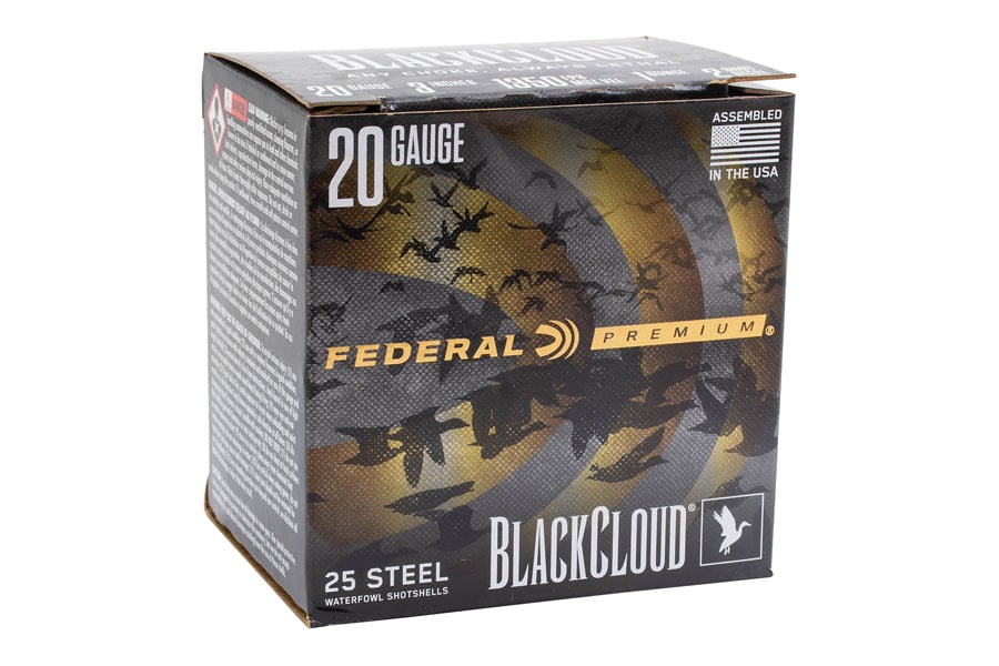 Federal 20 Gauge 3 Inch 1 Oz  Black Cloud 25/Box