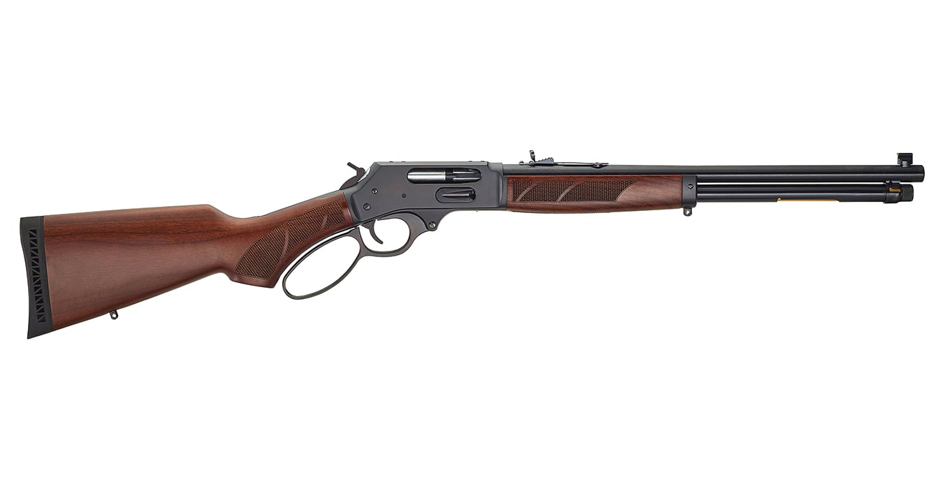Henry 45-70 Side Gate Lever Action Heirloom Rifle with Adjustable Semi-Buckhorn Sight
