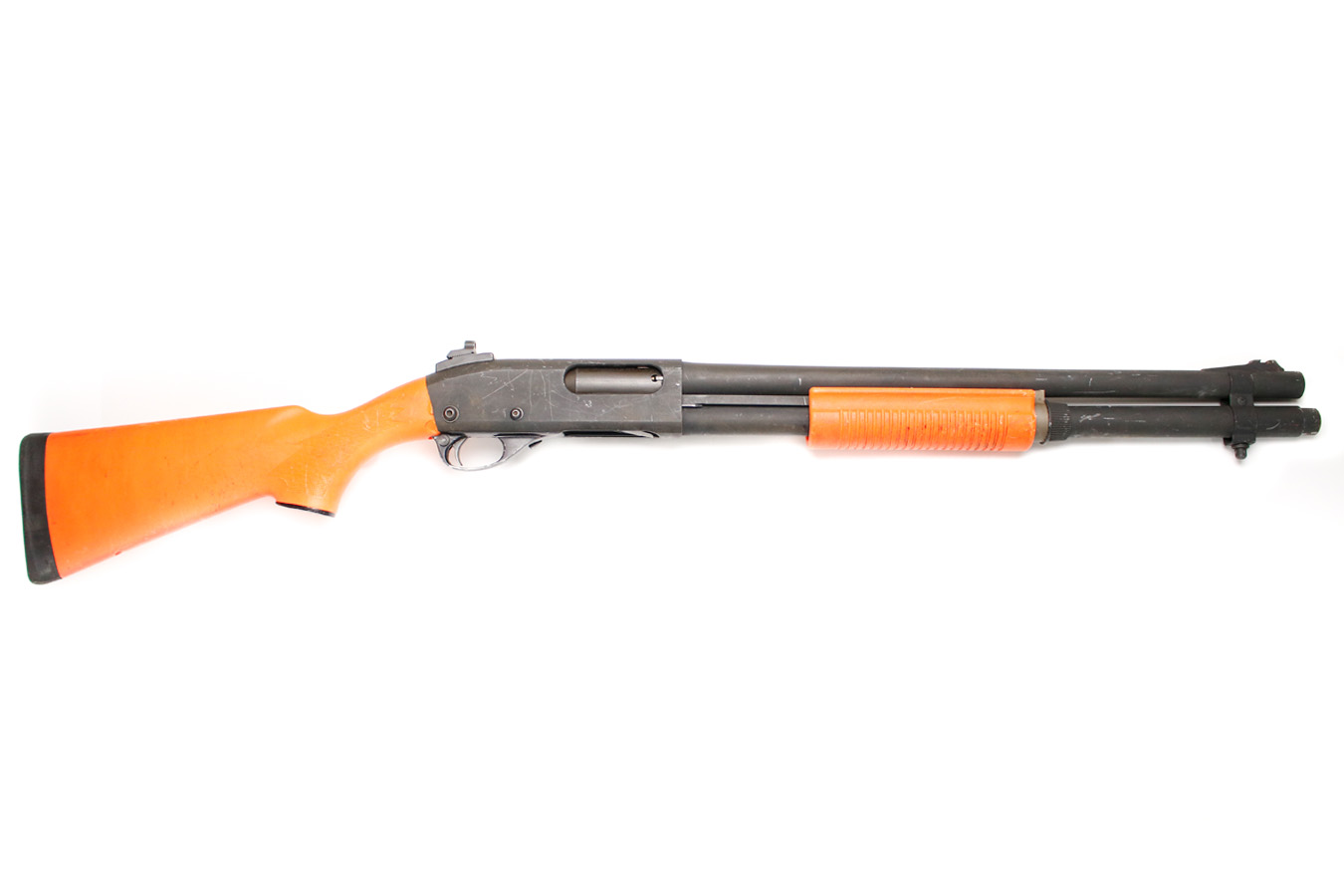 Remington 870 Express Magnum 12GA Police Trade-In with Orange Stock