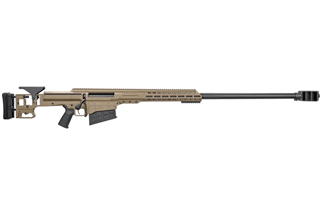 Barrett ELR MRAD 416 Barrett Bolt Action Precision Rifle In FDE 