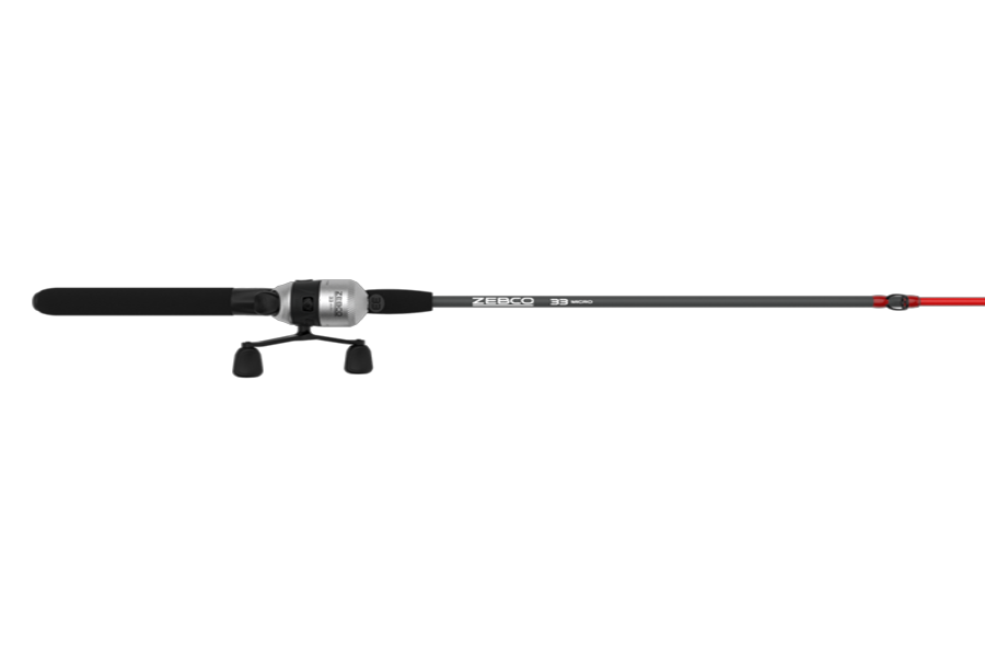 Zebco 33 Micro Bitsy Kit 6 ft 6 in Spincast Combo with Strike King Tackle Kit