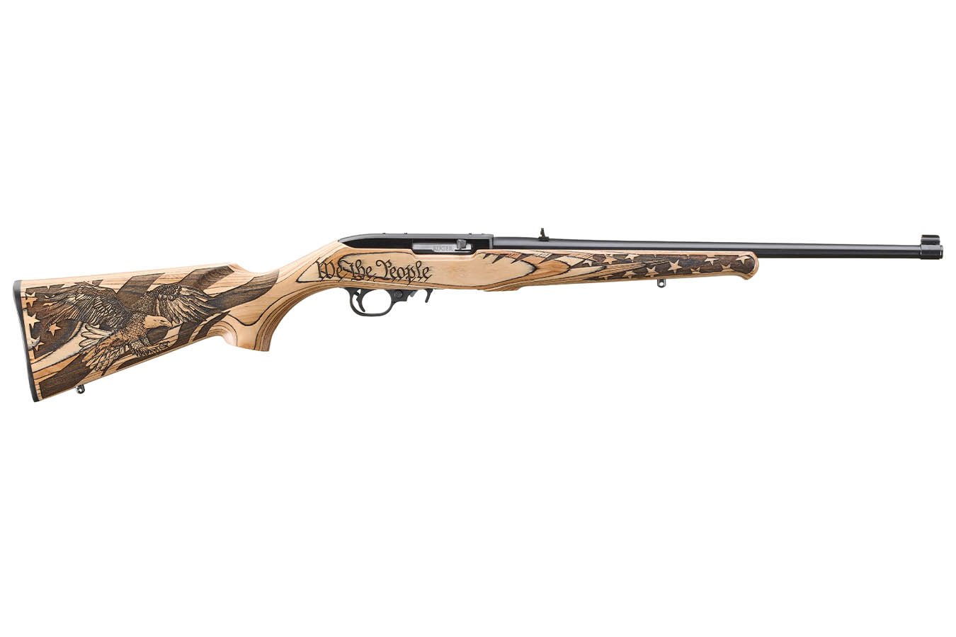 Ruger 10/22 22LR We the People Special Edition Rimfire Rifle with Engraved Laminate Stock