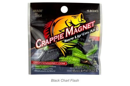 CRAPPIE MAG 15PC BODY BLACK/CHART. FLASH 