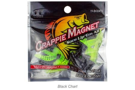 CRAPPIE MAG 15PC BODY BLACK/CHART. 