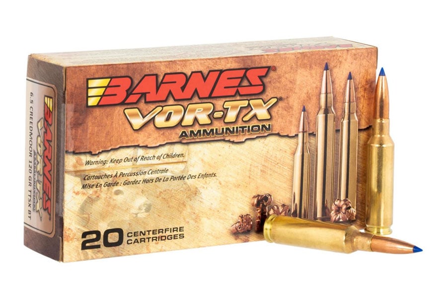Barnes 6.5 Creedmoor 120 Grain Tipped TSX Boat Tail Vor-Tx 20/Box
