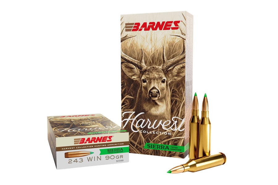 Barnes 243 Winchester 90 Grain Sierra Tipped Gameking Harvest 20/Box