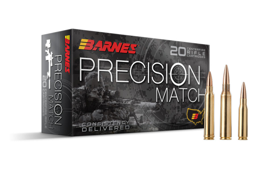 Barnes 308 Winchester 175 Grain Open Tip Match Boat Tail Precision Match 20/Box