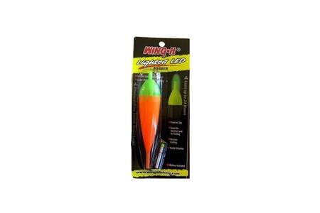 LED LIGHTED BOBBER, MEDIUM, ORANGE/GREEN 