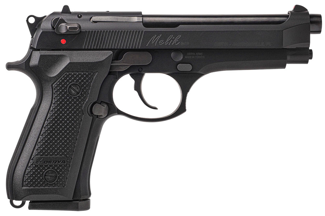 Derya Firearms Melik 9mm Black DA/SA Pistol (15 Round Model)