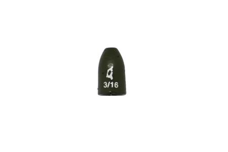 TUNGSTEN WORM WEIGHT GREEN PUMPKIN 3/16 OZ. (4 PK) 