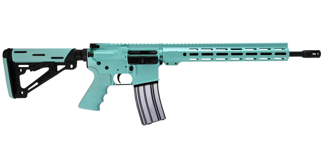 Bushmaster ORCII Pro 5.56mm Semi-Automatic AR-15 Rifle with Robins Egg Blue Cerakote Finish