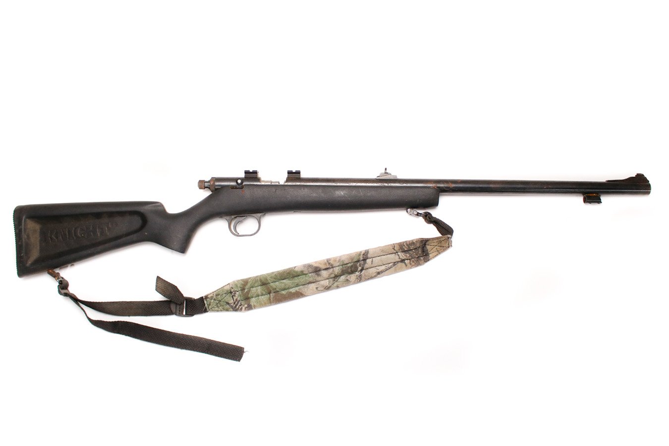 KNIGHT LK-93 50 CAL BLACK POWDER RIFLE USED