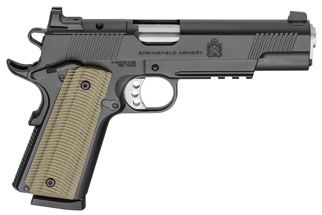 No. 16 Best Selling: SPRINGFIELD 1911 OPERATOR AO 45 ACP 5 IN BARREL OPTIC READY G-10 GRIPS
