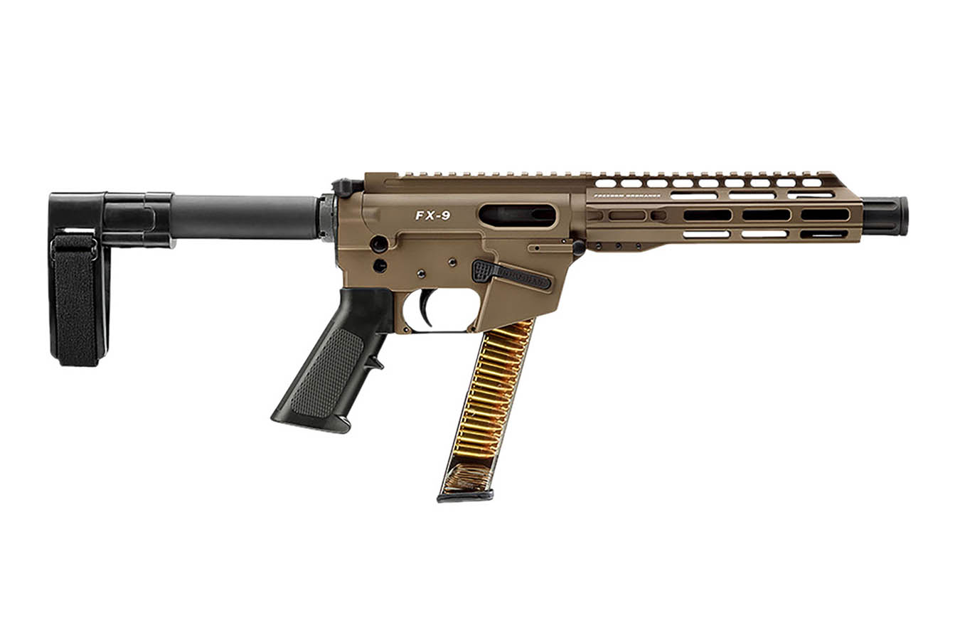 Freedom Ordnance FX9P 9MM Tactical Pistol In FDE