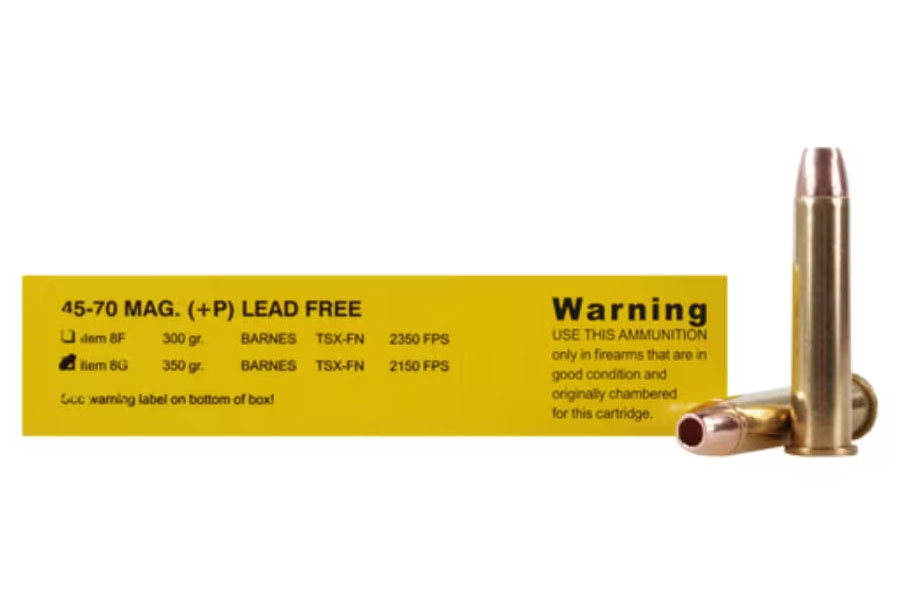 Buffalo Bore 45-70 Government 350 Grain TSX Flat Nose Lead Free Strictly Business 20/Box