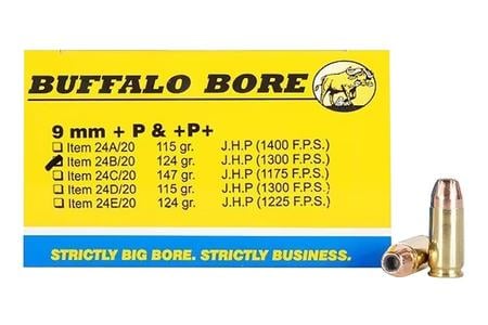 BBA 24B/20    9MM  +P+    124 JHP            20/12