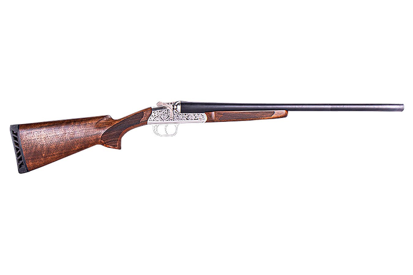 No. 24 Best Selling: ATI ROAD AGENT PRIME 12 GAUGE SIDE BY SIDE 26 IN BARREL SILVER ENGRAVED RECEIVER