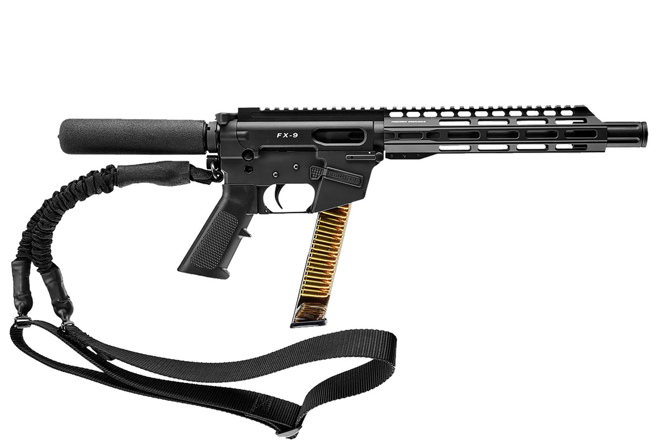 Freedom Ordnance FX9 9MM Pistol With Faux Suppressor And Foam Buffer Tube 