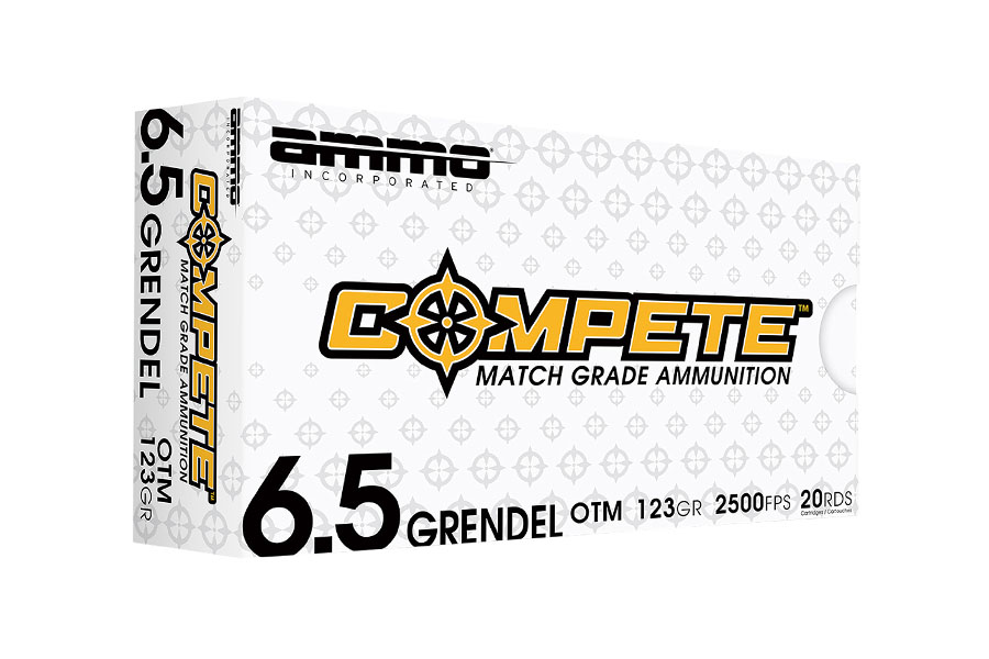 Ammo Incorporated 6.5 Grendel 123 Grain Open Tip Match Compete 20/Box