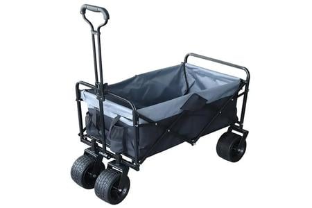 200LB CAPACITY FOLDING UTILITY WAGON BLACK 