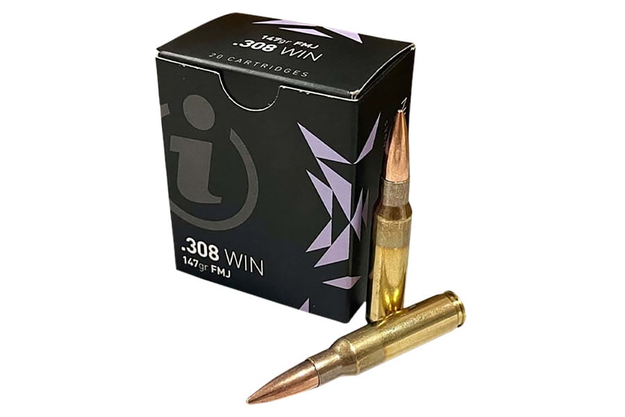 Ammo Incorporated 308 Winchester 147 Grain Full Metal Jacket Igman 20/Box