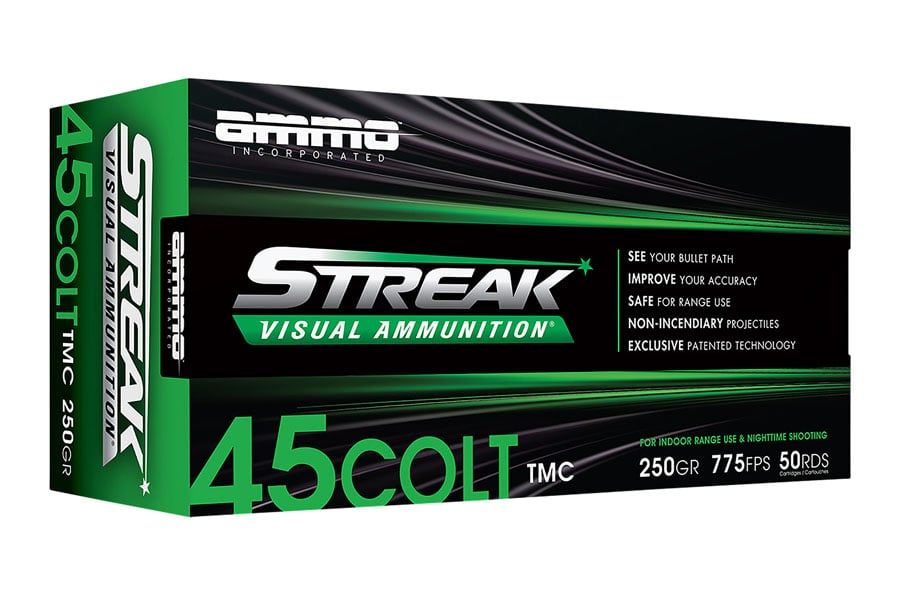 Ammo Incorporated 45 Colt 250 Grain Total Metal Case Streak Visual 50/Box