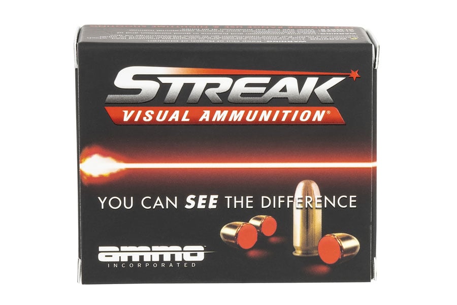 Ammo Incorporated 9mm Luger 115 Grain Jacketed Hollow Point Streak Visual 20/Box