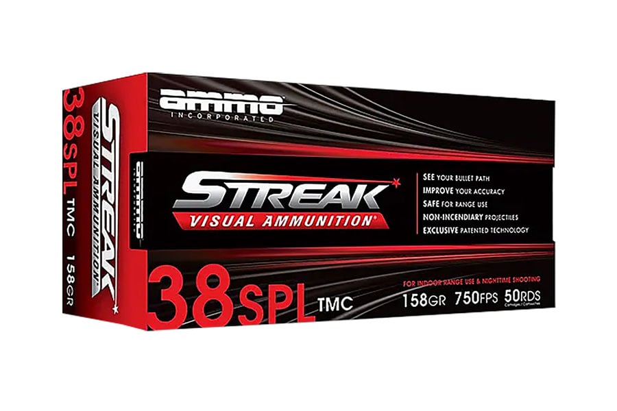 Ammo Incorporated 38 Special 158 Grain Total Metal Case Streak Visual 50/Box