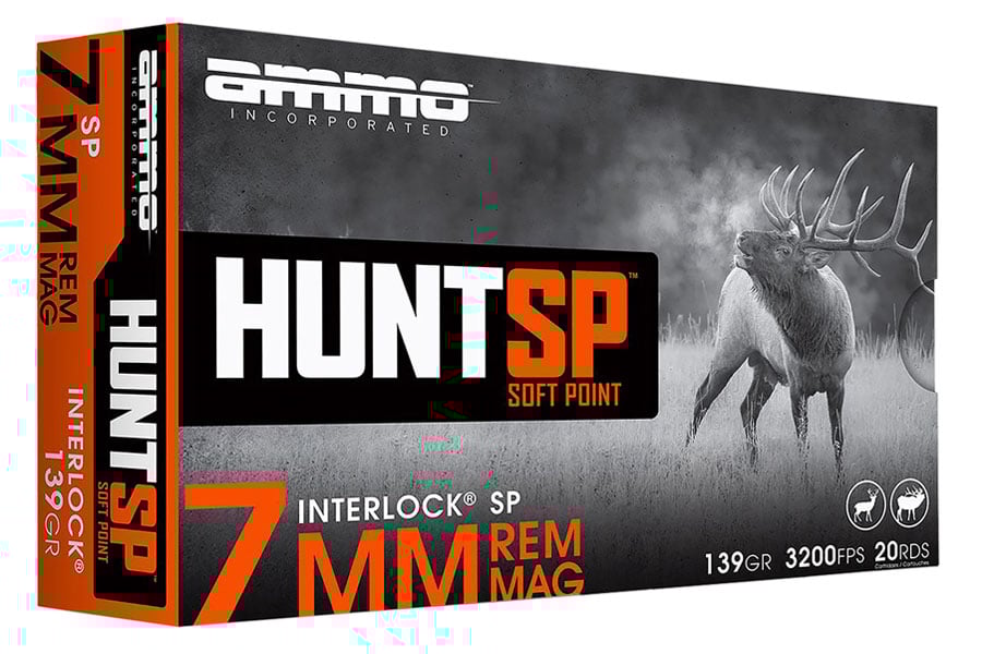 Ammo Incorporated 7mm Remington Magnum 139 Grain Soft Point Hunt 20/Box