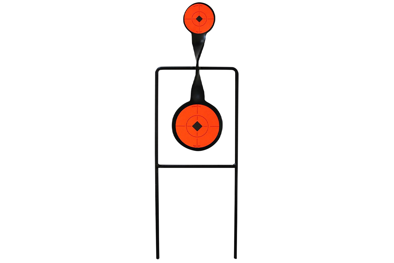 Birchwood Casey World of Targets Sharpshooter Rimfire Pistol/Rifle AR500 Steel Black/Orange Bullseye Illustration Impact Enhancement Mot