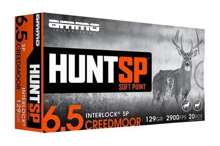 AMMOINC 65CM129SPA20    HUNT SP  65CR 129GR  20/10