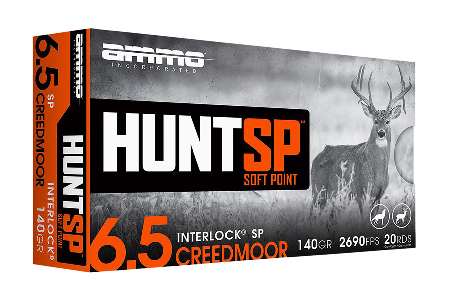 Ammo Incorporated 6.5 Creedmoor 140 Grain Soft Point Hunt SP 20/Box