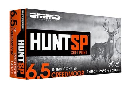 AMMOINC 65CM140SPA20    HUNT SP  65CR 140GR  20/10