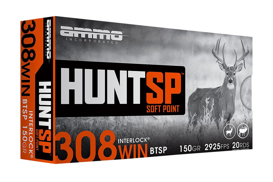 Ammo Incorporated 308 Winchester 150 Grain Soft Point Hunt SP 20/Box
