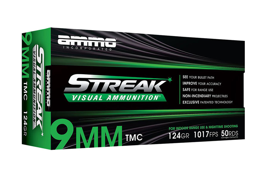 Ammo Incorporated 9mm Luger 124 Grain Total Metal Case Streak Visual 50/Box