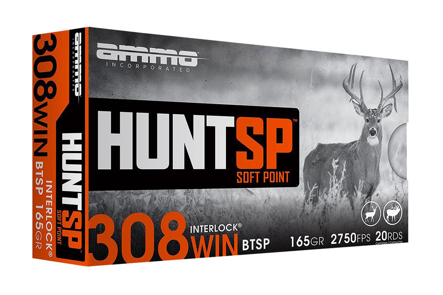 Ammo Incorporated 308 Winchester 165 Grain Soft Point Hunt SP 20/Box