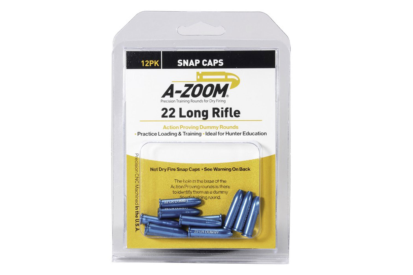 A Zoom 22 LR Action Proving Dummy Round, 12 Pack