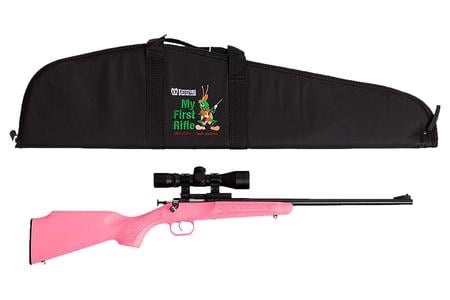 CRICKETT 22LR BL/PNK SCP/CASE PINK SYNTHETIC STOCK