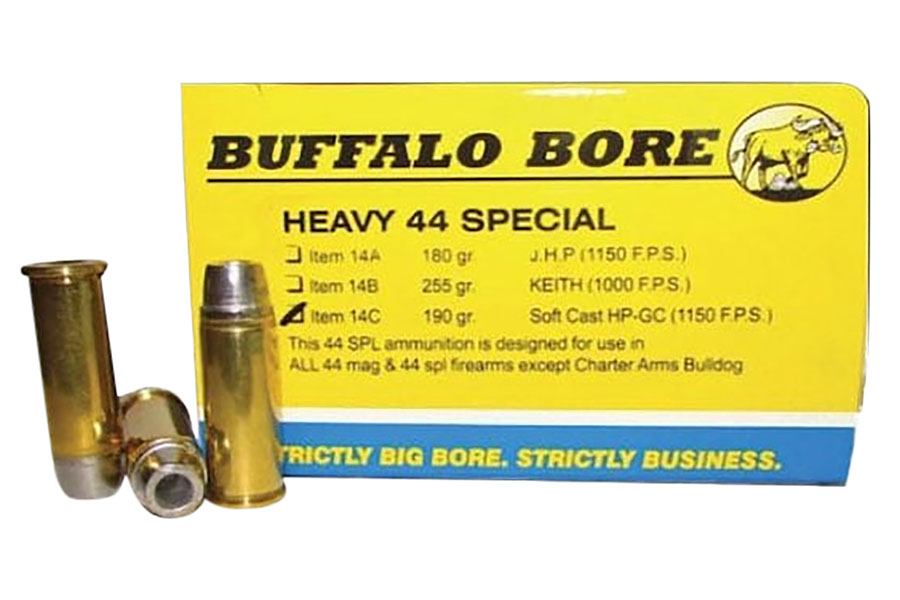 Buffalo Bore 44 Smith & Wesson Special 190 Grain Soft Cast Hollow Point Heavy Strictly Business 20/Box