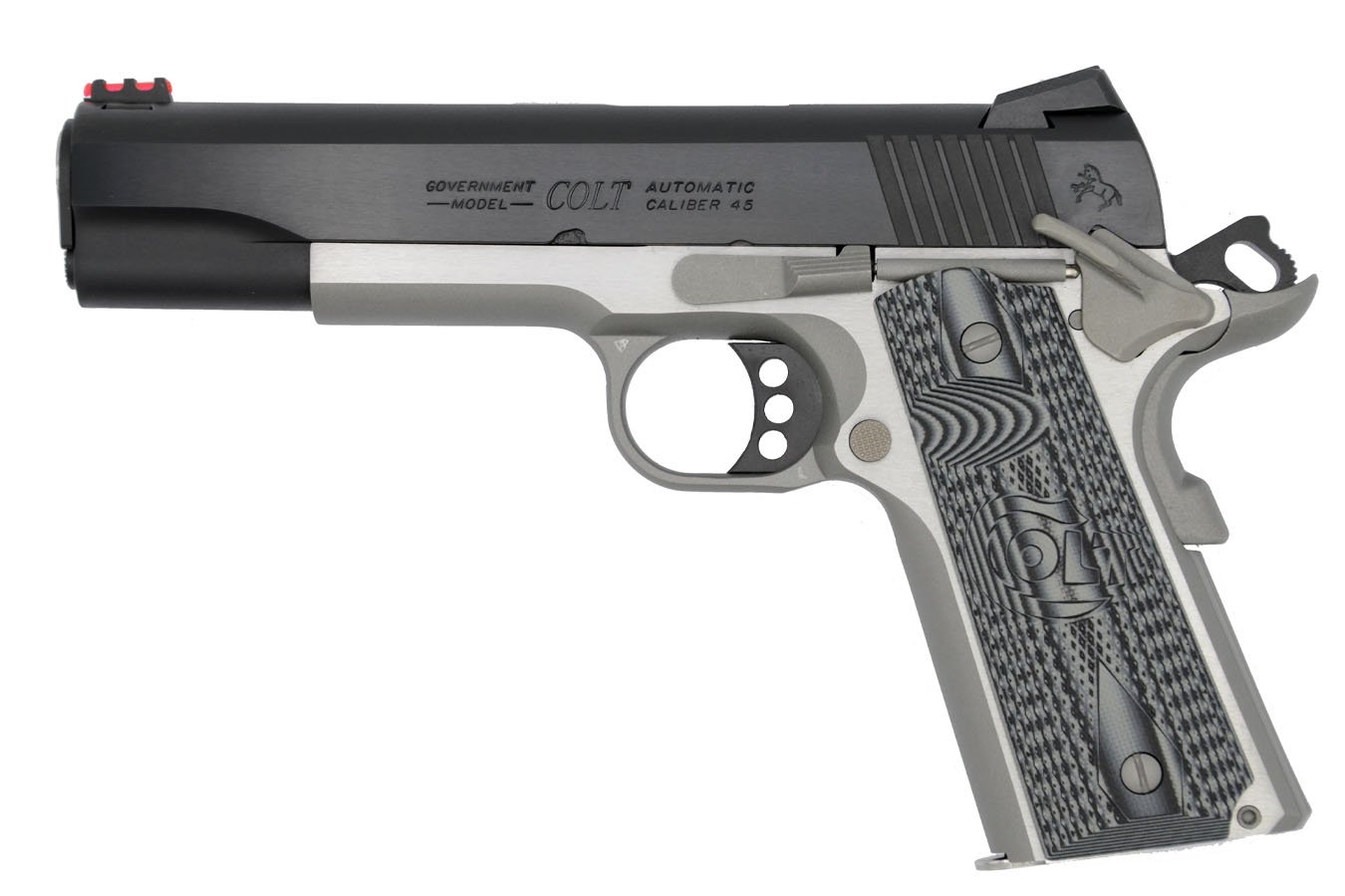 Colt Series 70 Competition 45 ACP Pistol With Novak Adjustable Fiber Optic